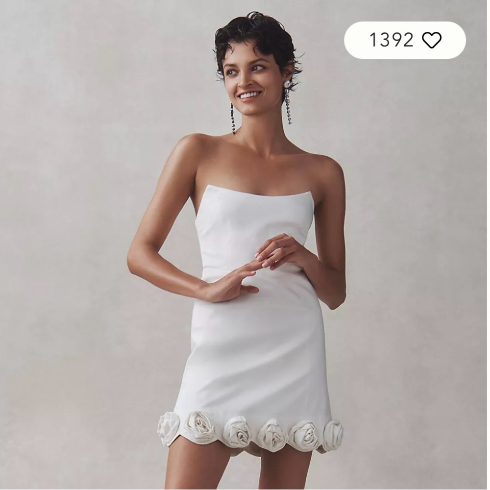 New Anthropologie BHLDN Annie Rosette Mini Dress